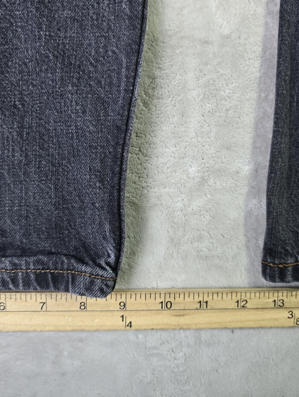 Levi's 559 Relaxed Straight Fit Jeans Men's 32x32 Black Wash Distressed Fade - Picture 10 of 11